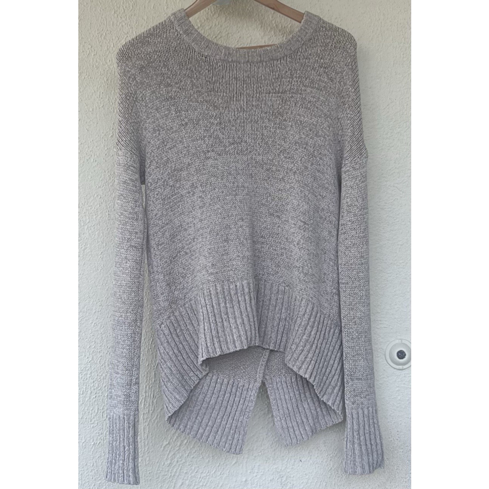 Viktoria + Woods Warrior Beige Asymmetric Ribbed Sweater Size 1 S Quiet Luxury